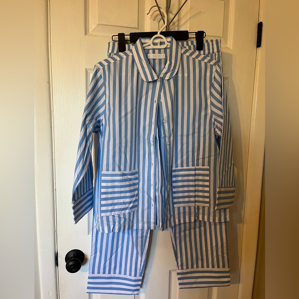 Blue and white striped Lake Pajamas